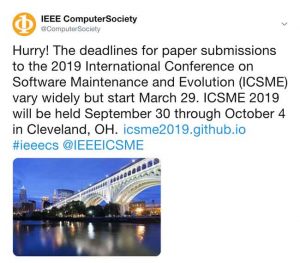 sample IEEE Computer Society Twitter post